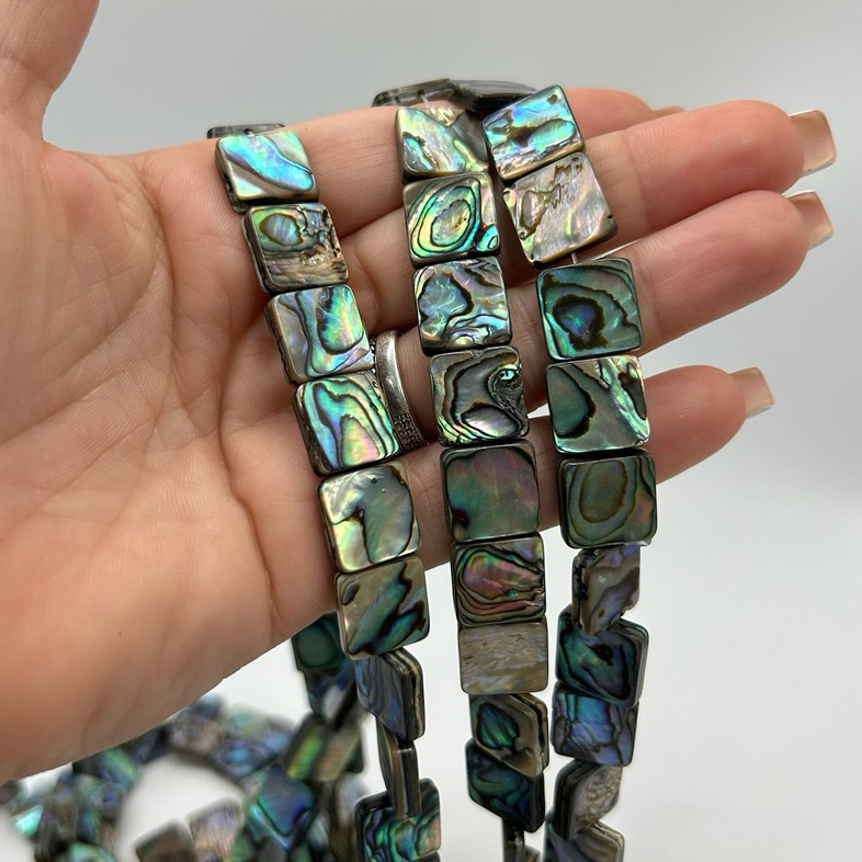 Бусины Галиотис размер бусин 12,6мм натуральный камень