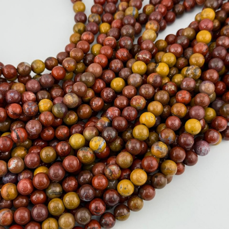 Яшма Мукаит размер 4мм 6мм 8мм 10мм 12мм натуральный камень